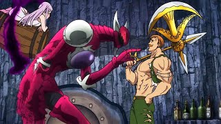 Escanor VS Galand y Melascula PELEA COMPLETA Español LATINO  Nanatsu No Taizai Grand Cross [upl. by Marsiella]