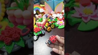 DIY Clay ladybug ।। Clay craft ।। Clay art ।। diy shorts clayart craft art creative [upl. by Froma]