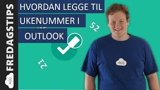 Hvordan legge til ukenummer i Outlook [upl. by Ahdar]