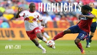 HIGHLIGHTS New York Red Bulls vs Chicago Fire  May 10 2014 [upl. by Laeynad925]