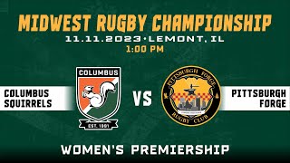 Midwest Rugby D1 Womens Championship Columbus Womens Rugby Club vs Pittsburgh Forge [upl. by Anh]