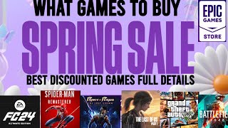 EPIC GAMES SPRING SALE 2024🔥 FREE REWARDS EA SPORTS FC 24 GTA VRDR 2  WHAT TO BUY [upl. by Drareg3]