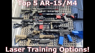 Top 5 AR15 Laser Dry Fire Training Options  Mantis Blackbeard X SIRT Stic Laserlyte LaserAmmo [upl. by Ahtabat]