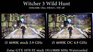 i5 4690K stock vs OC 49 GHz on GTX 1070 Frame Rate Comparison [upl. by Giuliana436]