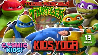 Teenage Mutant Ninja Turtles Mutant Mayhem  Cosmic Kids Yoga Adventure [upl. by Armillia807]