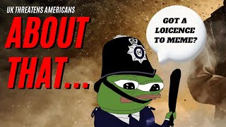 UK Police Commissioner Threatens Americans [upl. by Accber939]