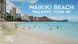 Waikiki Beach Hawaii 4k Walking Tour 2023 [upl. by Egwin959]