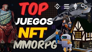 TOP JUEGOS PLAY TO EARN MMORPG 🤑 Ganar Dinero Jugando a Juegos NFT [upl. by Palma679]