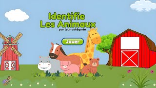 Identifie les animaux par leur catégorie  🎲Jeu éducatif pour les petits de 2 à 6 ans  Ptiloup [upl. by Giustino]