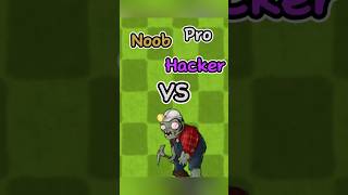 PVZ Fusion  Noob vs Pro vs Hacker  Digger Zombie pvz memes shorts [upl. by Yelwar]