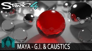 Global Illumination amp Caustics  Maya [upl. by Novahs]