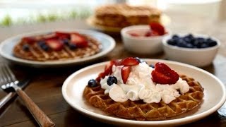 How to Make Cinnamon Belgian Waffles  Brunch Recipes  Allrecipescom [upl. by Namialus746]