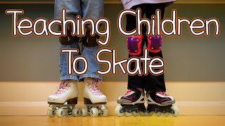 Teaching A Child To Roller Skate and Some Skating Moves That You Can Do With Them [upl. by Lavena]