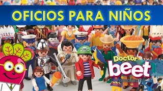 👩‍🏫🕵️‍♂️👷‍♀️ APRENDER LOS OFICIOS PARA NIÑOS EN ESPAÑOL [upl. by Haimirej]