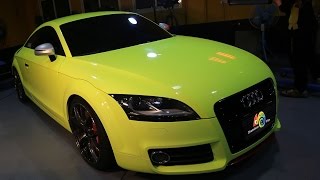 Chameleon sprayfilm AUDI TT Spray film for vehicle  Fluorescent Yellow [upl. by Dolorita675]