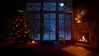 Christmas Ambience  Cozy Winter Living Room  Crackling Fireplace ASMR for Sleep [upl. by Erin]