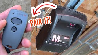 Pair Marantec remote with MLine 4500 garage door opener  how to [upl. by Dupin]