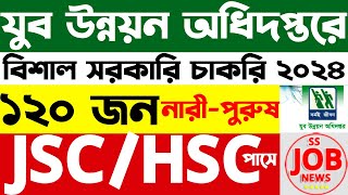 ১২০ জনকে নিয়োগ দেবে যুব উন্নয়ন অধিদপ্তর  সরকারি চাকরি  job circular 2024  SS Job News [upl. by Pier]