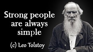 Great Leo Tolstoy quotes that everyone should know  Quotes from Great People [upl. by Einalam699]