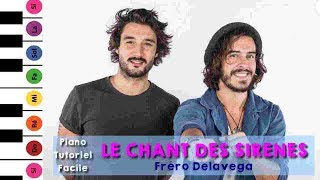 FRERO DELAVEGA  LE CHANT DES SIRENES Piano tuto facile [upl. by Nilrem766]