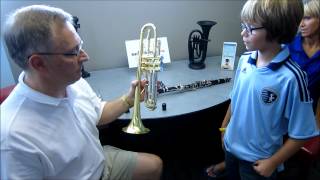 Beginning Band 5th Grade Student Rents an Instrument with RentMYinstrumentcom [upl. by Ellenoj410]