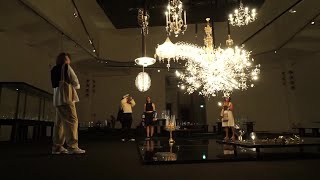 200 years of Lobmeyr glassware sparkle on display at Vienna museum [upl. by Aliwt463]