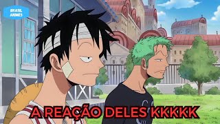 luffy e zoro reencontrando helmeppo 🤣  One Piece dublado [upl. by Bucher]