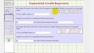 Ex Exponential Growth Regression Model Investment Account [upl. by Euqinu]