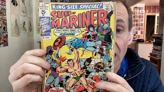 Sub Mariner King Size Special 1 From Marvel Gene Colan Comic Review 1971 [upl. by Baer183]