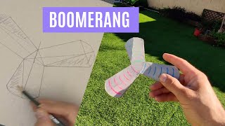 Cómo hacer un Boomerang de papel🥏 PASO a PASO Bumeran [upl. by Myrah861]