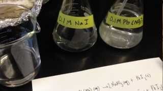 Net Ionic Equations Precipitation Reactions a demonstration [upl. by Scrivenor]