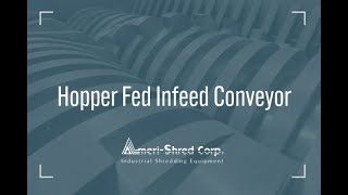 Hopper Fed Infeed Conveyor Video [upl. by Graubert71]