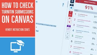 How to Check Turnitin Submissions on Canvas as a student [upl. by Adam]