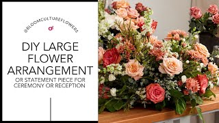 DIY Large Arrangement Tutorial [upl. by Annahsar879]