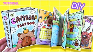 Tutorial Capybara Squishy Book DIY gamebook paperdiy quietbook [upl. by Faucher362]