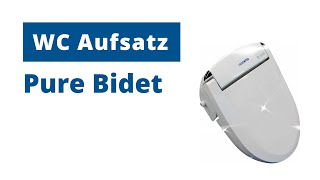 AQUATEC DuschWCAufsatz Pure Bidet [upl. by Fiorenze375]