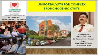 UNIPORTAL VIDEO ASSISTED THORACOSCOPIC SURGERY FOR THE REMOVAL OF BRONCHOGENIC CYST [upl. by Nosraep]