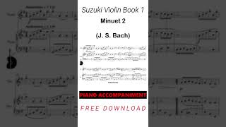 Suzuki Violin Book 1  Minuet 2 Shorts [upl. by Sadirah]