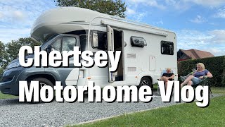 Chertsey Camping and Caravanning Club Site Motorhome Vlog [upl. by Pierce]