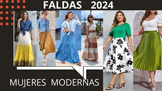 MODA FALDAS ATEMPORAL PARA MUJERES FALDAS TENDENCIA RENOVADAS PARA LUCIR EN VERANO MODA 2024 [upl. by Dicky]