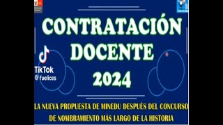 CONTRATACIÓN DOCENTE 2024 [upl. by Dolli]