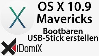 OS X Mavericks 109 Bootbaren USB Stick erstellen [upl. by Akere568]