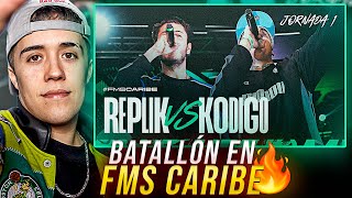 GAZIR reacciona a REPLIK vs KÓDIGO en FMS CARIBE 🏴‍☠️ [upl. by Myca]