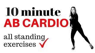 10 MINUTE AB WORKOUT AT HOME  LOSE INCHES FROM YOUR WAIST TUMMY WORKOUT amp CARDIO HIIT  START NOW [upl. by Hibbert]