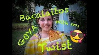 Bacalaitos Goya with my Twist at Herberts Place in Cabo Rojo PR [upl. by Nogem]