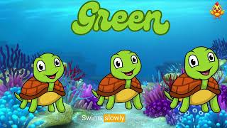 Sea Animal amp colors  Animals Poem for Children  Cocokidsch Nursery Rhymes amp Kids Songs [upl. by Anelhtak265]