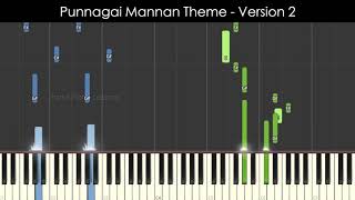 Punnagai Mannan Theme  Version 2  Ilayaraja  Tamil Piano Lessons [upl. by Baggett]