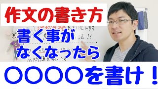 【浜松の塾】作文の書き方～5分以内に作文を書くための公式～ [upl. by Happ731]