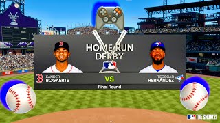 ⚾️⚾️Home Run Derby XANDER BOGAERTS Vs TEOSCAR HERNÁNDEZ ⚾️⚾️homerunderby theshow24 [upl. by Wildon125]