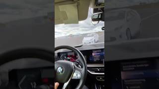 Emergency braking while turning in the BMW X5 🛑 [upl. by Dlorah]